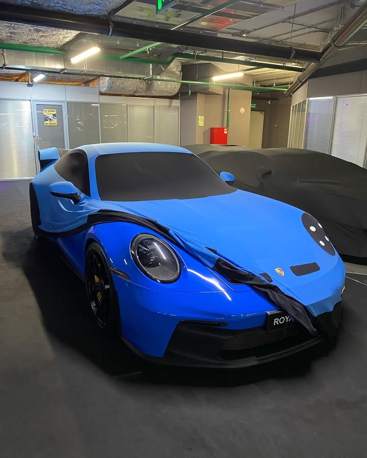 Housse imprimée Porsche 911 GT3 bleu