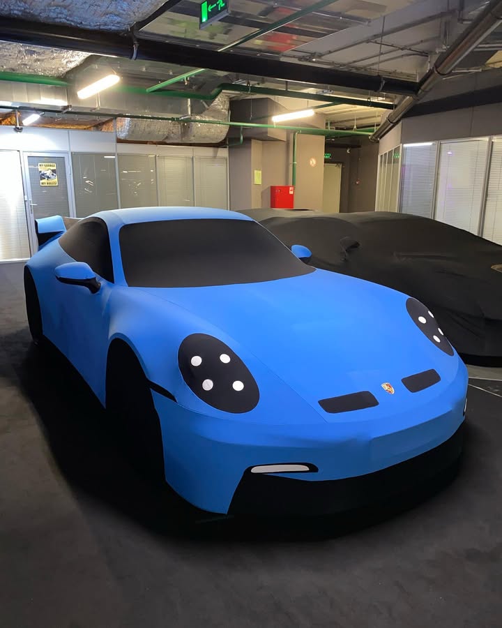 Housse imprimée Porsche 911 GT3 bleu