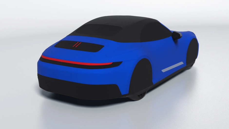 Housse imprimée Porsche 911 (992.2) Carrera T Cabriolet