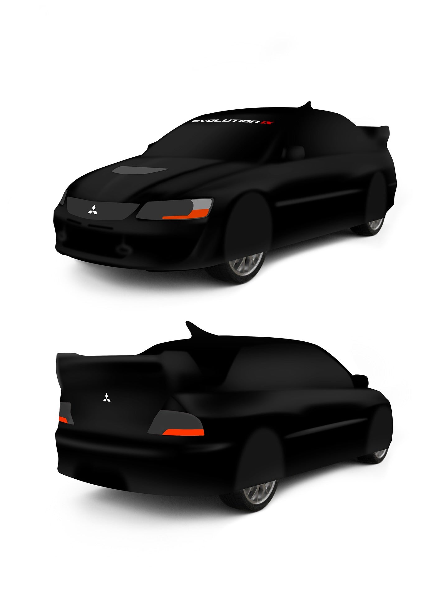 Housse imprimée Mitsubishi Lancer Evolution 9