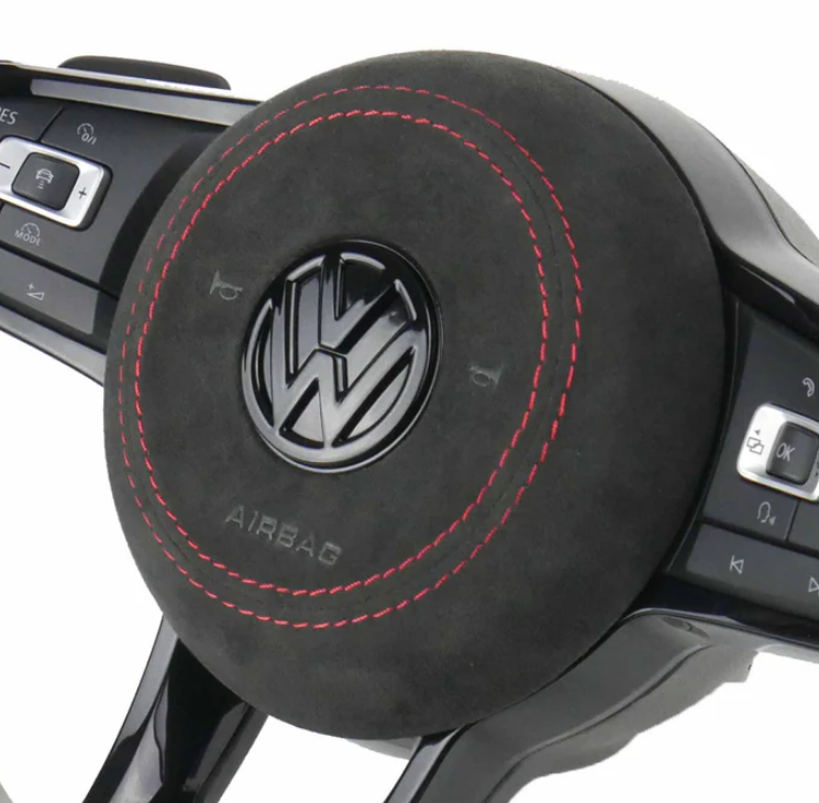 Centre de volant Airbag en Alcantara | Cuir | Carbone