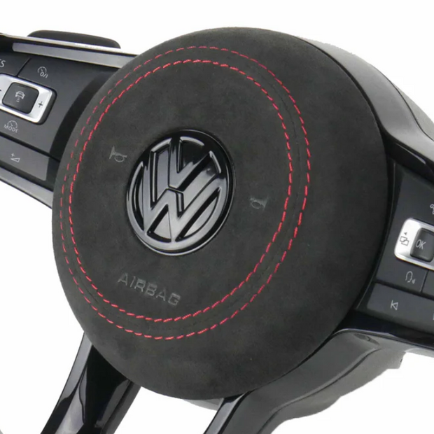 Centre de volant Airbag en Alcantara | Cuir | Carbone