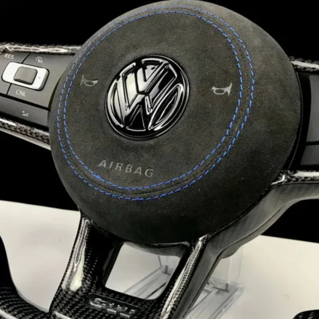 Centre de volant Airbag en Alcantara | Cuir | Carbone